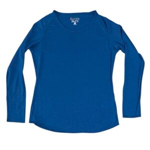 Women's Long Sleeve Blue Top